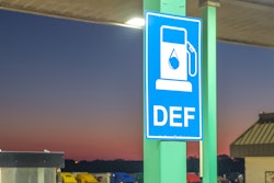 DEF sign at a truck stop