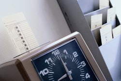 time clock and time cards