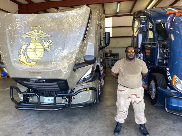 Nova Lines U.S. Marine Corps truck