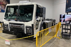 Mack LR Electric on site at Mack Truck Academy and Volvo Trucks Academy training center in Tinley Park, Ill.