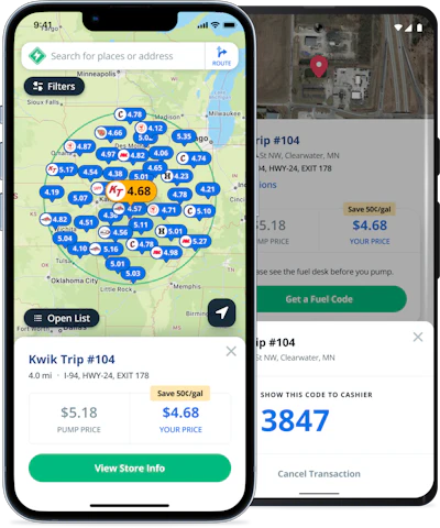 The Mudflap app on a smartphone screen