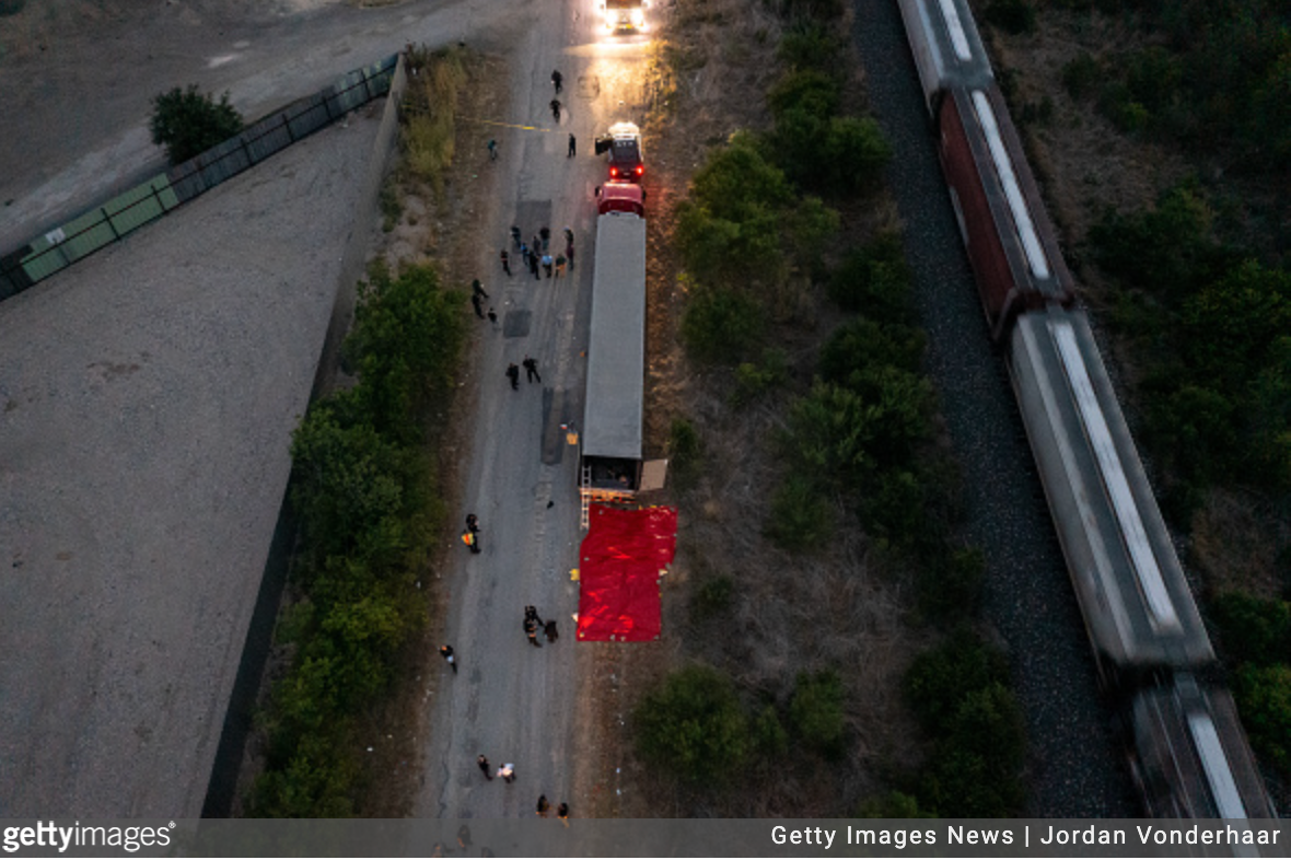 Truck involved in deadly Texas human smuggling attempt