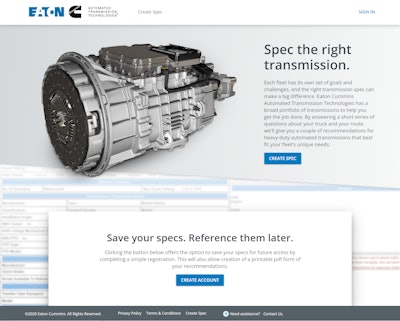 Eaton Cummins online selector