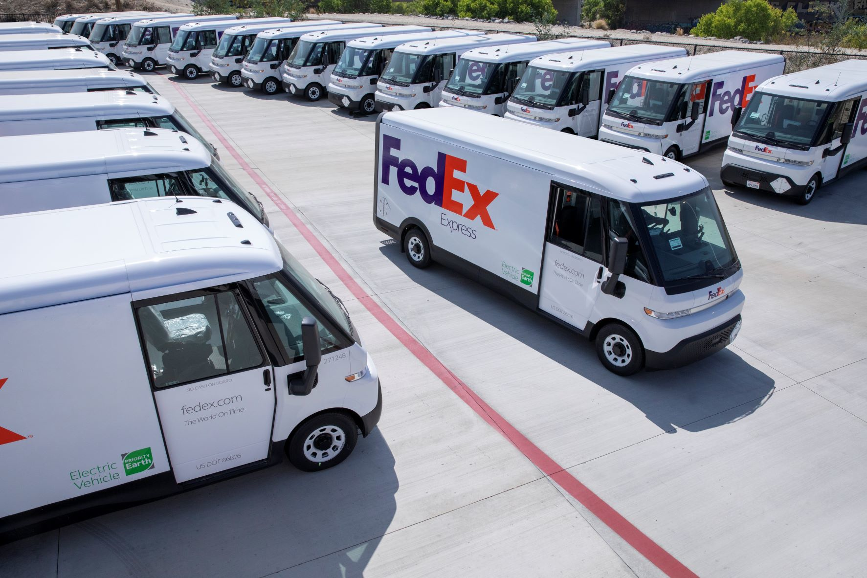 FedEx zero emission vans