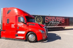 Stevens Trucking truck and trailer