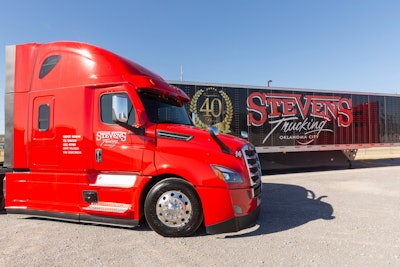 Stevens Trucking truck and trailer