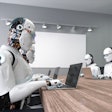 robots in a conference room