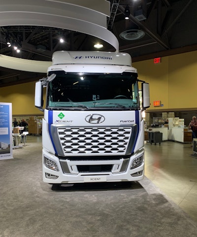 Hyundai Xcient fuel cell truck Advanced Clean Transportation Expo