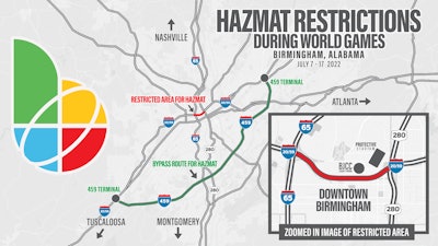 Birmingham hazmat restrictions