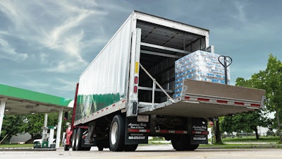 Palfinger's PTV liftgate in use