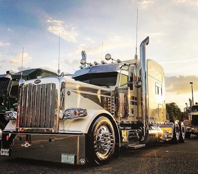 CAP Trucking's 2015 Peterbilt 389, stolen in 2021