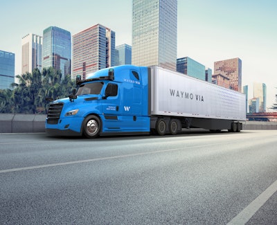 Freightliner Waymo truck