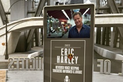 Eric Harley inside the virtual-reality Howes Hall of Fame