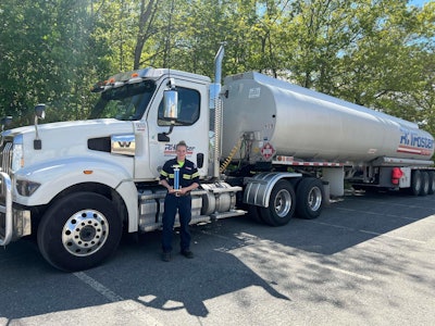 Haleigh Fickett wins division at Maine State Truck Driving Championship