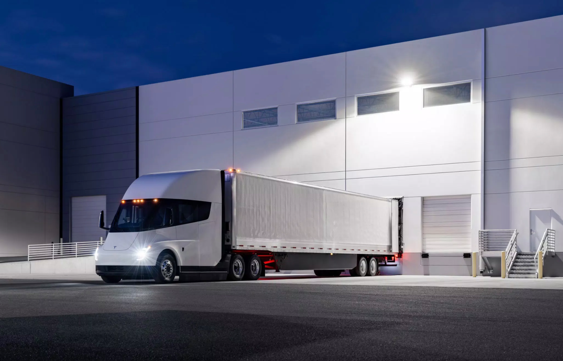 Tesla Semi loading dock