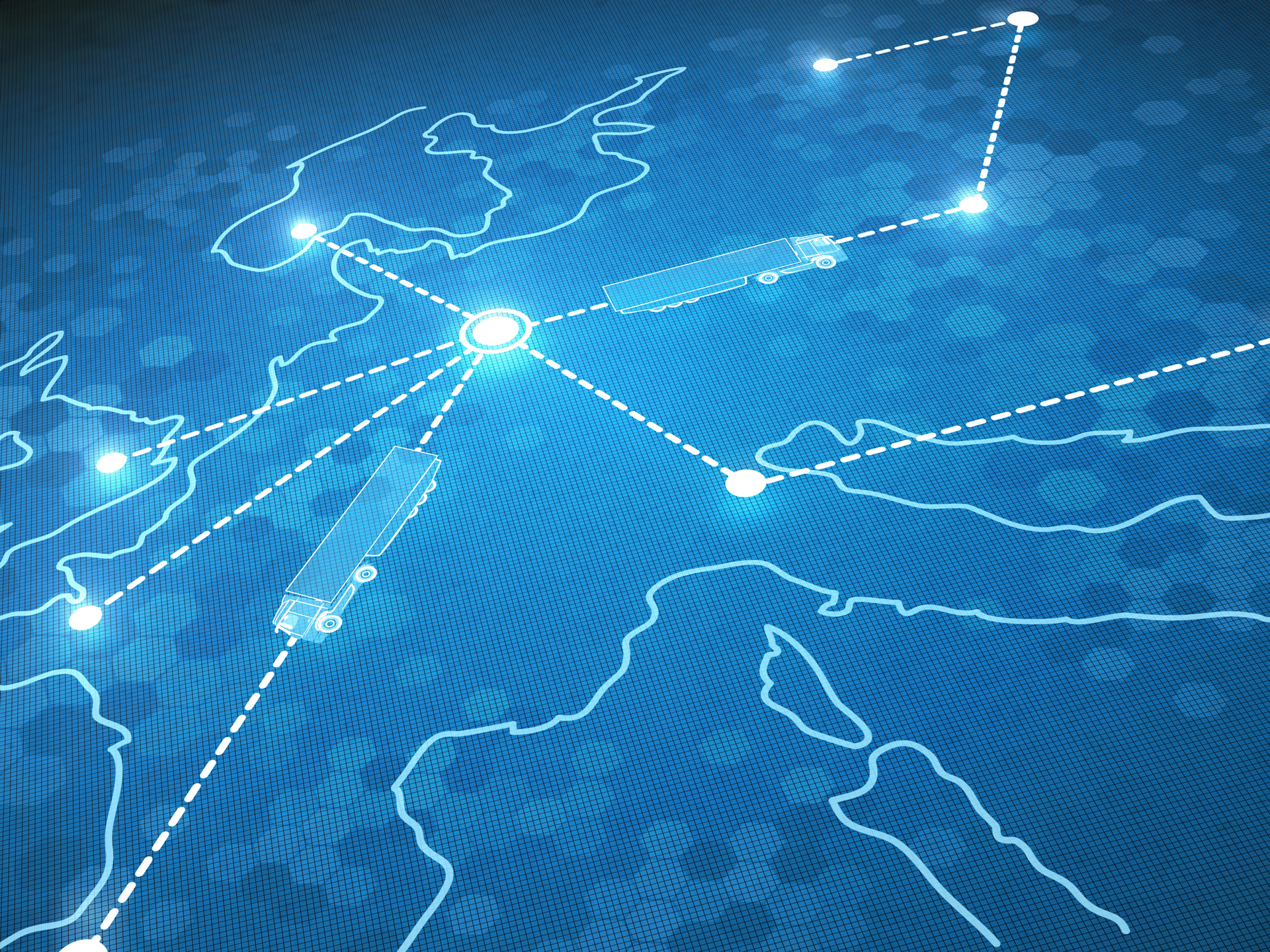 digital trucking map