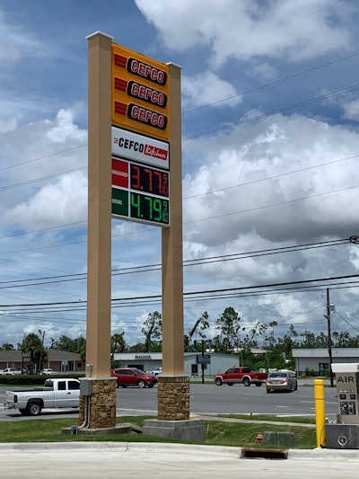 CEFCO fuel prices sign