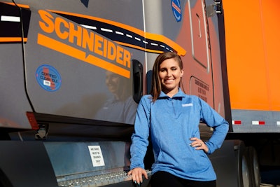 Schneider driver KayLeigh McCall