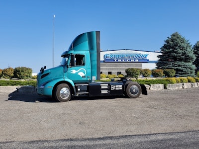Expressway Trucks Waterloo location with Volvo VNR Electric