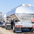 Semi tanker truck