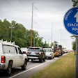 Hurricane evacuation route