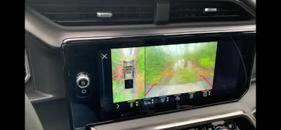 Camera views are great on the 13.4-inch horizontal display and made traversing this swampy terrain even more exciting.