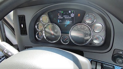 All-electric Kenworth T680E dash