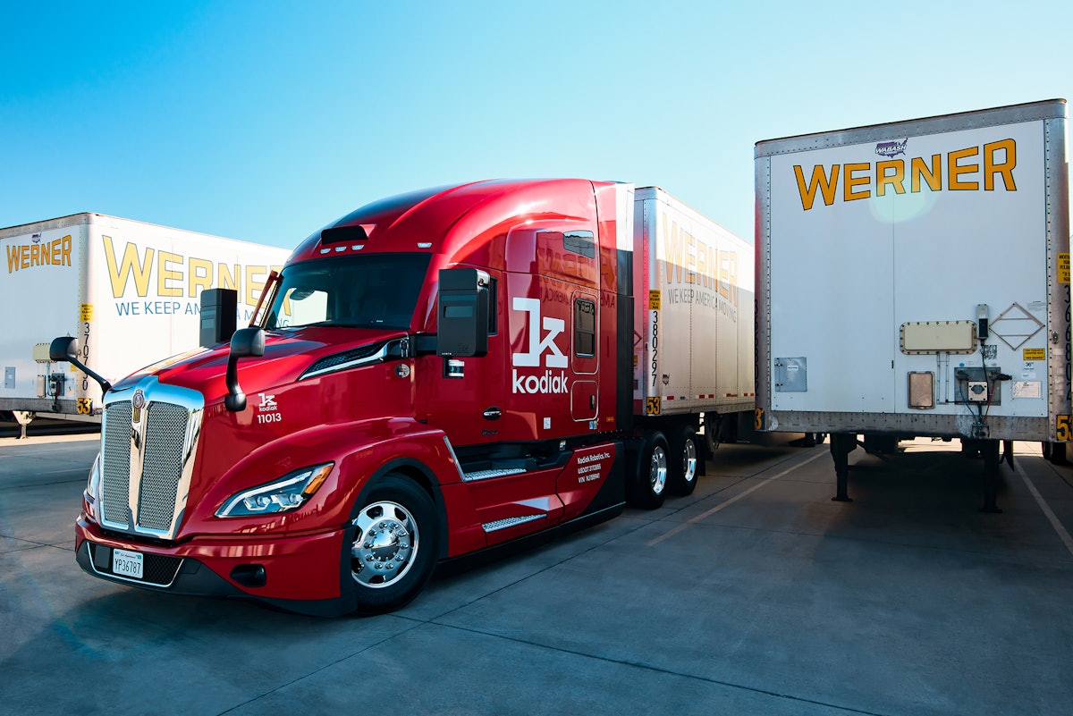 Werner, Kodiak Robotics kick off 24/7 long-haul autonomous runs - Image