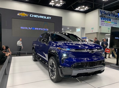Chevrolet electric Silverado Work Truck Show 2022