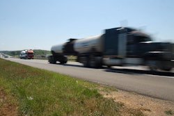speeding semi-truck on highway