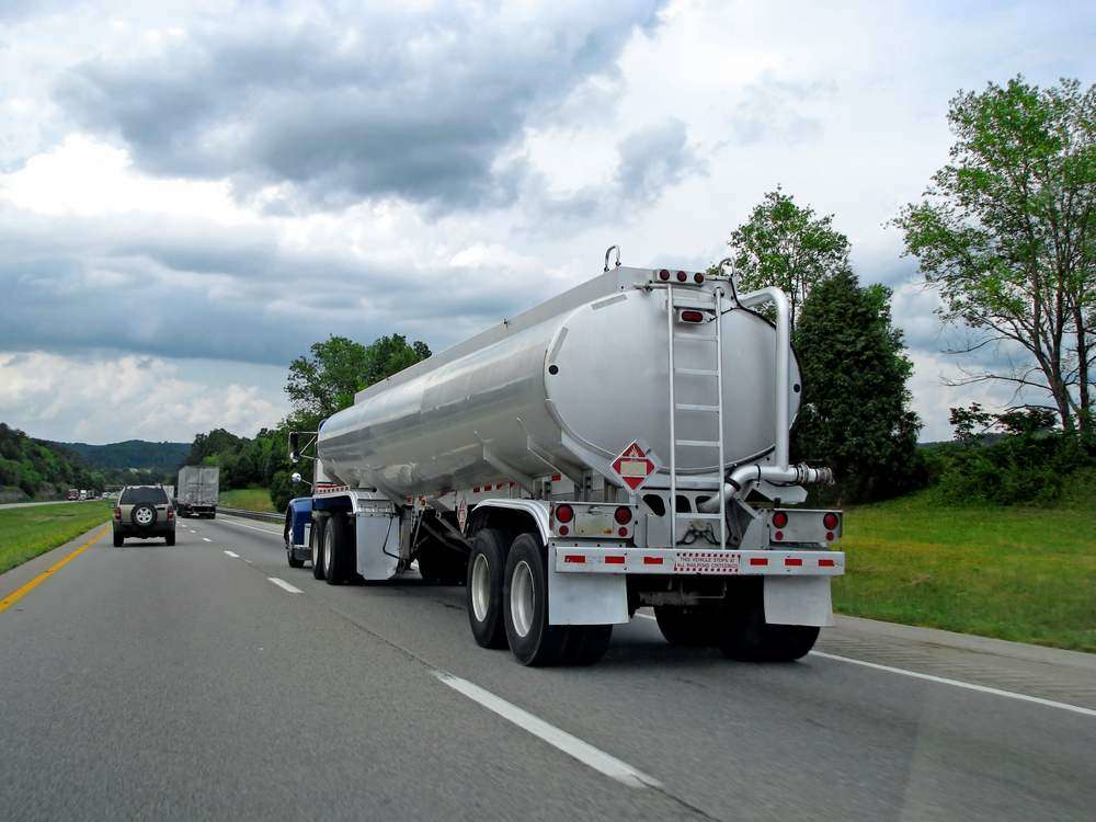 tanker on highway