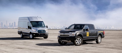 Ford electric E-Transit and Lightning F-150