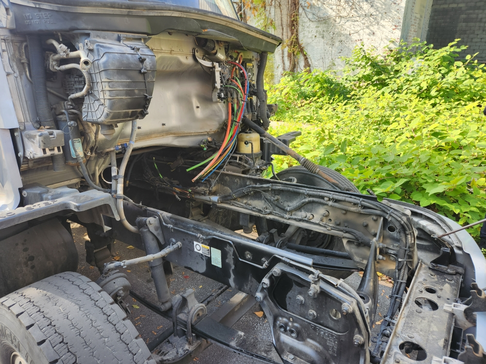 stripped truck frame