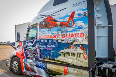 Leonard's Express U.S. Coast Guard Veteran wrapped truck