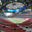 The Mercedes-Benz stadium in Atlanta, Georgia