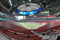 The Mercedes-Benz stadium in Atlanta, Georgia