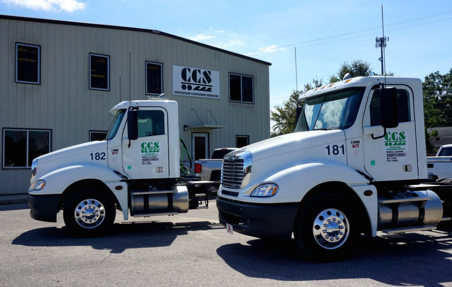 Chickasaw Container Services trucks