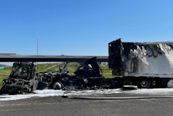 Semi truck destroyed by drowsy driver