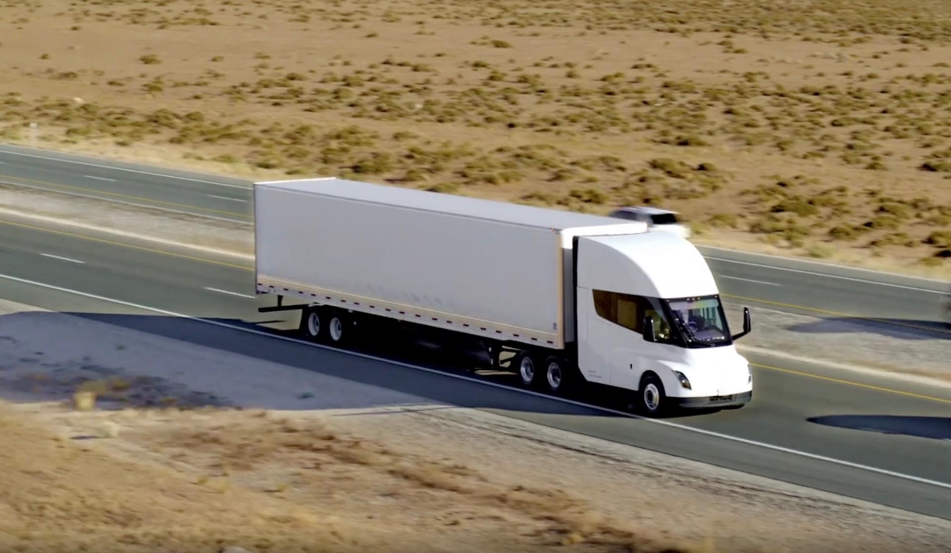 Tesla Semi highway