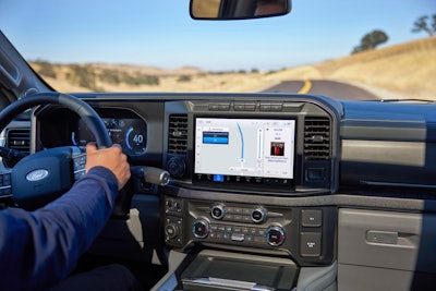 2023 Ford Super Duty navigation