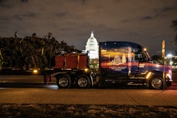 U.S. Capitol Christmas Tree in D.C. at night
