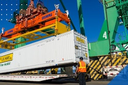 J.B Hunt container at port