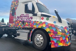 Bonnie Bryen, who handles design and implementation for Skikos Trucking, said the fleet's unconventional approach to marketing all started to get owner Shad Skikos' young daughter Sailor involved in the company.