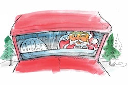 How Chris and his trucks saved Christmas illustration