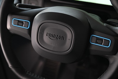 Amazon Rivian electric van interior