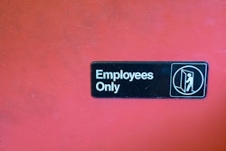 Employee Only sign