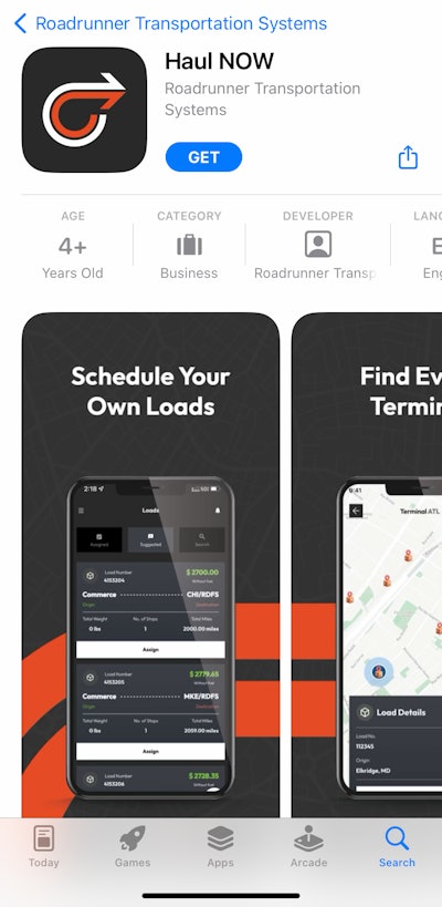 Roadrunner's Haul NOW app