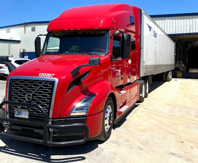 FirstFleet backed into a door