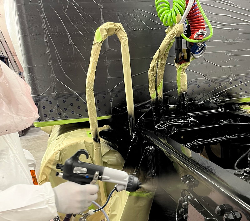truck chassis spray paint