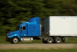 Blue semi